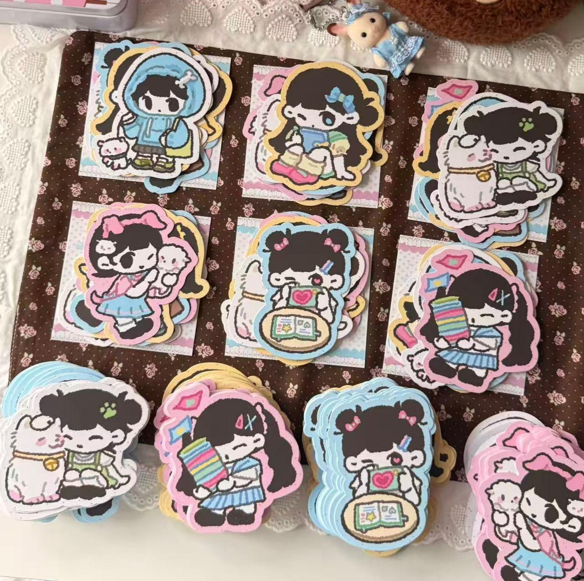 Journal Girl Deco Cards - 8 pcs